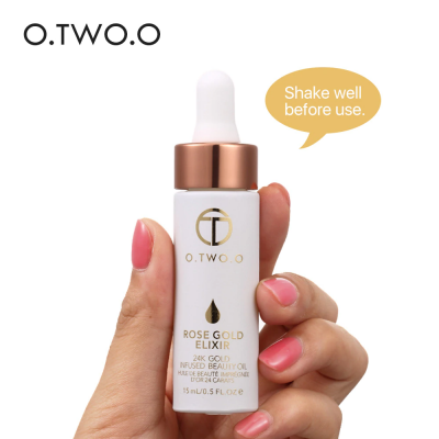4 O TWO O 24k Rose Gold Elixir Skin Make Up Oil For Face Essential Oil Before Skin Make Up Oil